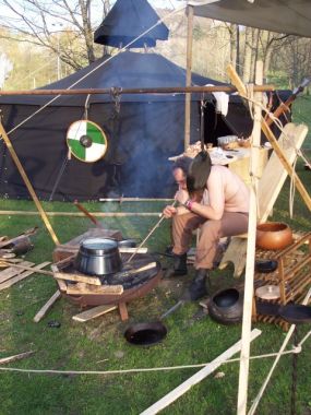 Feuer anblasen